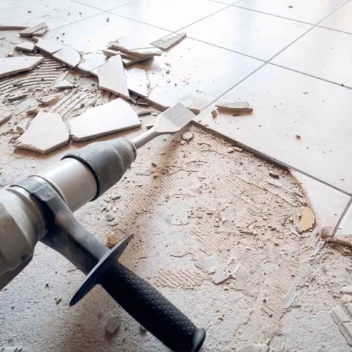 Tile Demolition<br> & Removal
